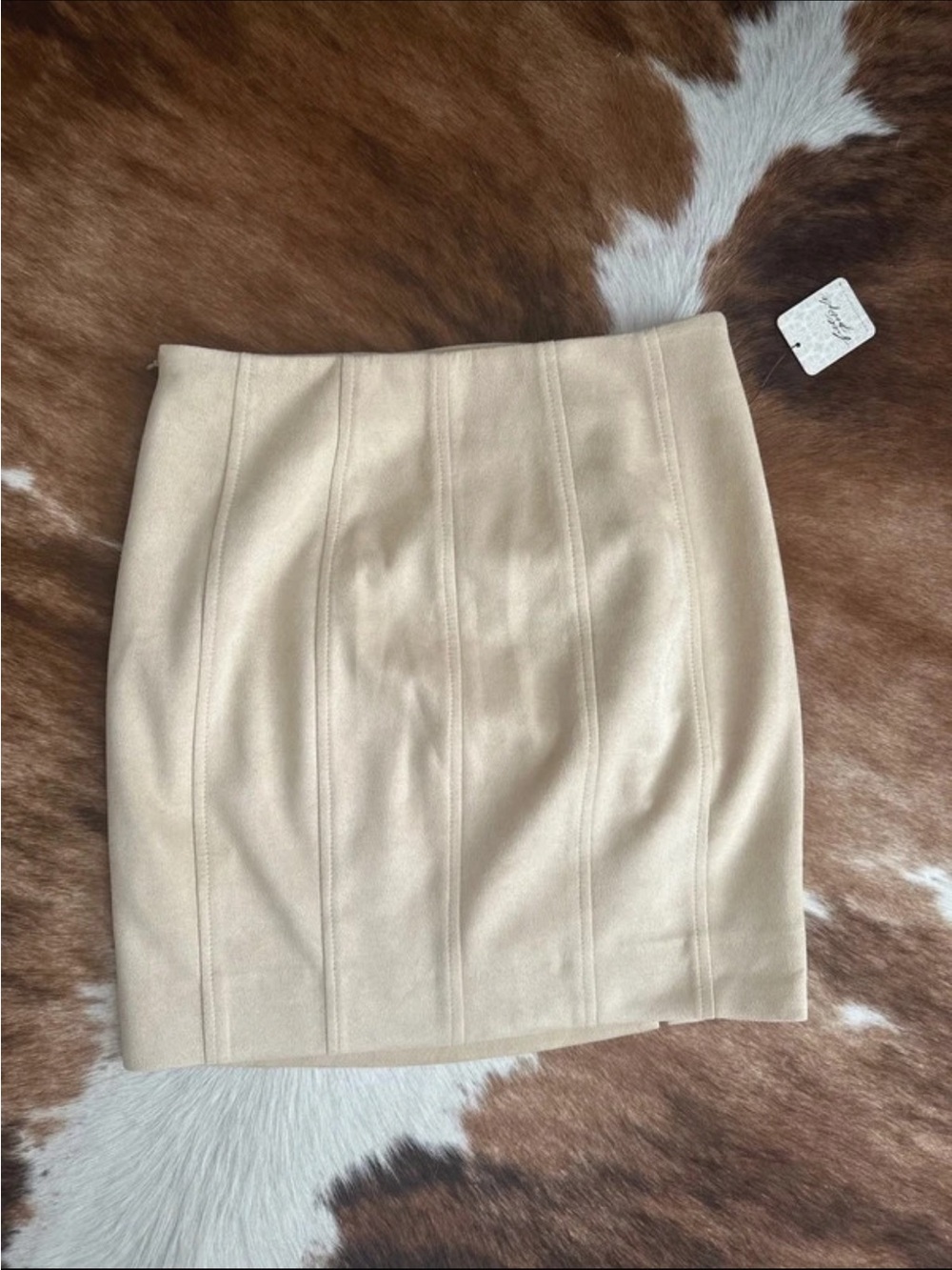 Free People Ruched Front Mini Skirt - Picture 2 of 4